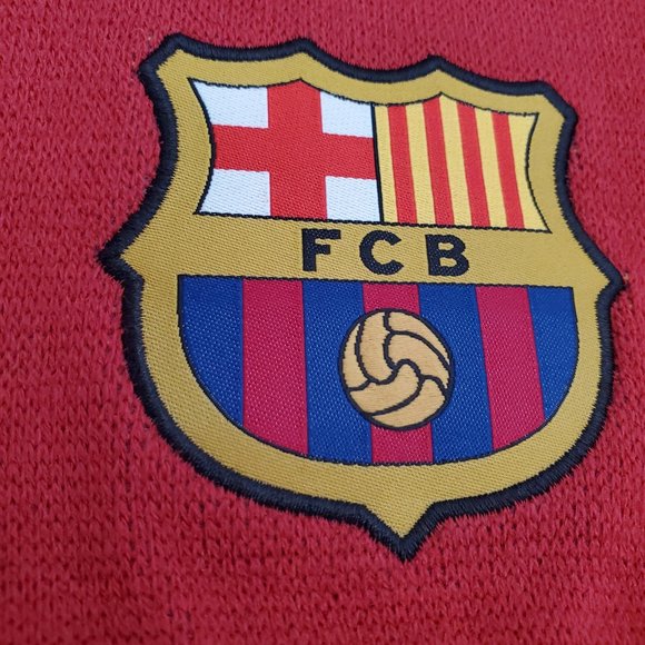 NIKE FCB La Liga Team SCARF Fandom Gear Knit Embroidered Crest Patch Team Swag - Picture 3 of 7
